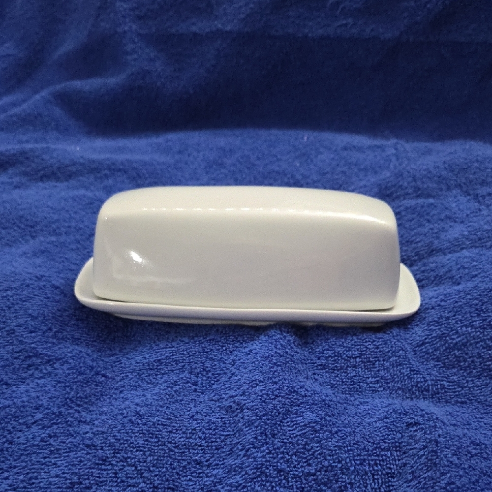 Glass Porcelain Butter Dish